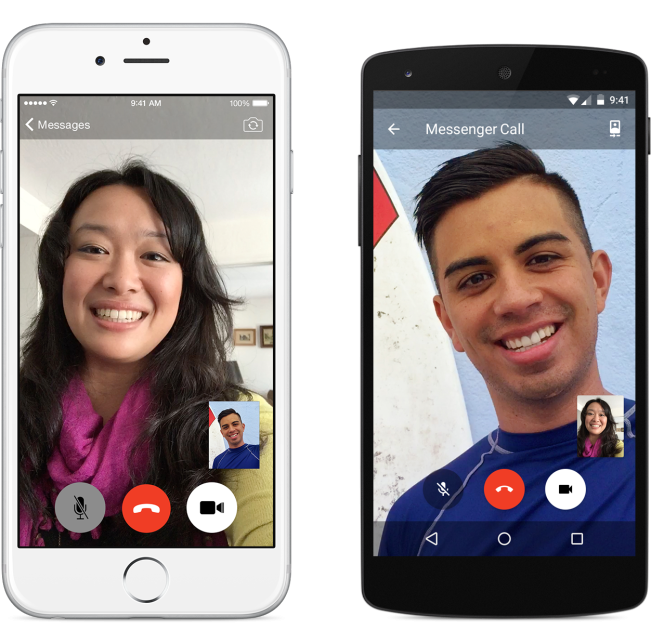 Facebook messenger video calling