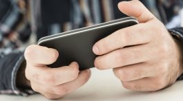 oil company using phone